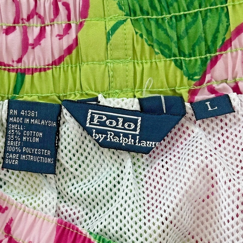 Polo Ralph Lauren Swim Trunk Shorts Men's Large Traveler Classic‎ Floral - Picture 4 of 6